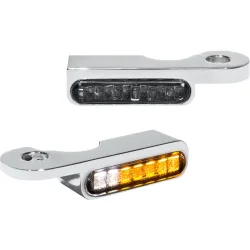 HeinzBikes LED Alu Blinker/Positionspaar vorne für Harley - Aktionen - Einmotten-Weiterfahren