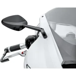 Rizoma Verkleidungsspiegel ohne Aufnahme Veloce BS205B schwarz - Motorradteile & Ersatzteile - Motorradspiegel