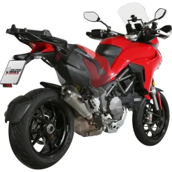 MIVV Delta Race Auspuff silber D.034.LDRX für Ducati Multistrada - Motorradteile & Ersatzteile - Auspuff