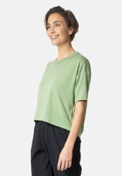 Odlo Active 365 Natural Blend Lauf-T-Shirt für Damen - Training, Running - grün, L