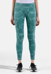 Odlo Zeroweight Print Lauftights für Damen - Training, Running - grün, XS