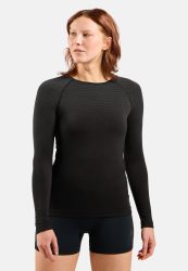 Odlo Performance Light Base Layer Shirt für Damen - Skilanglauf, Radsport - schwarz, XS