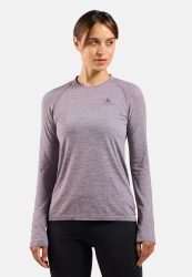 Odlo Essential Seamless Langarm-Laufshirt für Damen - Training, Running - lila, L