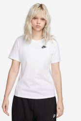 Nike - T-Shirt, W Nsw Club Ss Tee, M, Weiss