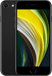 Apple iPhone SE 2 (2020) 128GB Schwarz  - guter Zustand mit Ladekabel Lightning (Trade)