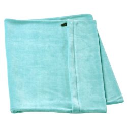 Elsa Überzug Nackenkissen 50x11 cm Velours hellblau