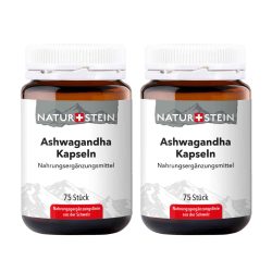 Aktion: Naturstein Ashwagandha Kapseln 2x 75 Stück