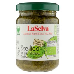 La Selva Basilikum in Olivenöl 130 g