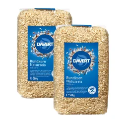 Davert Rundkorn Naturreis 2 x 500 g