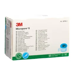 3M Micropore S Silikonrollenpflaster 2.5cmx5m (n) (12 Stk)