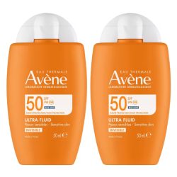 Avène Sun Ultra Fluid Invisible SPF50+ 2x 50 ml
