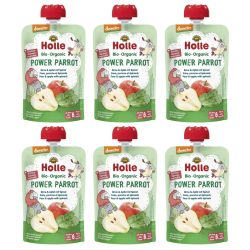 Holle Power Parrot Pouchy Birne Apfel Spinat 6x 100 g