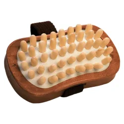 Croll & Denecke Cellulite Handbürste mit Holznoppen | Lotus Holz