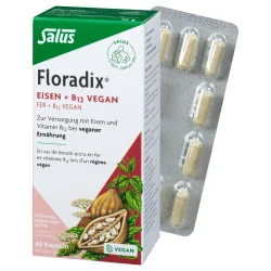 FLORADIX VEGAN Eisen+Vitamin B12 Kaps 40 Stk