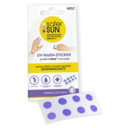 SAFERSUN UV-Warn-Sticker DE 8 Stk