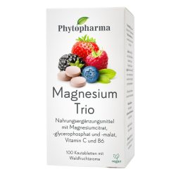 Phytopharma Magnesium Trio Kautabletten 100 Stück