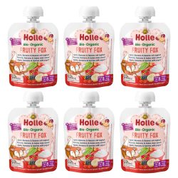 Holle Fruity Fox Apfel Banane & Beere mit Joghurt 6x 85g