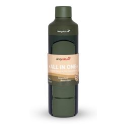 Kingnature Wasserflasche mit Kapseldose 375 ml