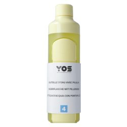 YOS Wasserflasche Gelb 375 ml mit Tagesdispenser