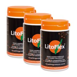 LITOFLEX Hagebuttenpulver Kapseln 3x 150 Stück