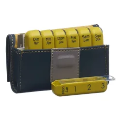 PiLBOX Mini Wochenpillenspender DE/FR grau (1 Stk)