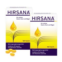 Hirsana Goldhirse Öl Kapseln 2x 150 Kapseln ohne Holzkamm