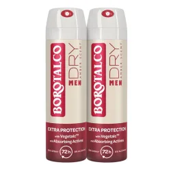 Borotalco - Deo Men Extra Dry Amber Spray Duo, 2 x 150 ml
