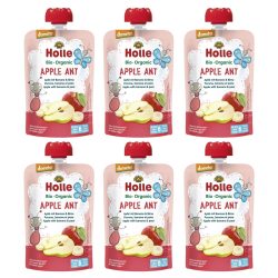 Holle Apple Ant Pouchy Apfel Banane Birne 6x 100 g