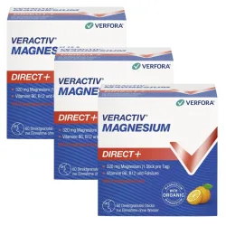 Veractiv Magnesium Direct+ Stick 3 x 60 Stück Orange