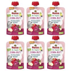 Holle Zebra Beet Pouchy Apfel Babane rote Beete 6 x 100 g