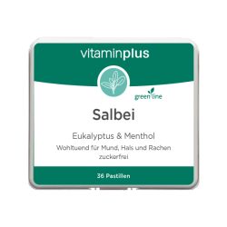 Vitaminplus Salbei Pastillen ohne Zucker Dose 36 Stück