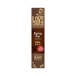 Lovechock Schoko Riegel Extra Pur 94% Kakao 40 g