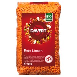 Davert Rote Ganze Linsen 500 g
