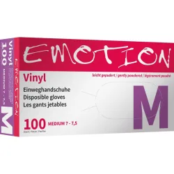 Efalock Vinyl-Handschuhe M gepudert Emotion