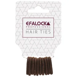 Efalock Haargummi mini braun 10Stk