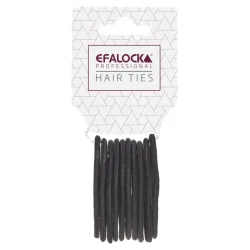 Efalock Haargummi schwarz 10Stk