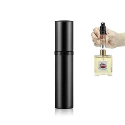 Nachfüllbarer Mini Parfümzerstäuber 5ml Travel Size black