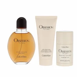 Calvin Klein Obsession Gift Set -- 120 ml Eau De Toilette Spray + 100 ml After Shave Balm + 75 ml Deodorant Stick