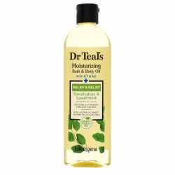 Dr Teal's Bath Additive Eucalyptus Oil Pure Epson Salt Body Oil Relax & Relief with Eucalyptus & Spearmint 260 ml