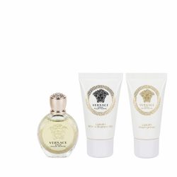 Versace Eros Gift Set -- 6 ml Mini EDP + 25 ml Shower Gel + 25 ml Body Lotion