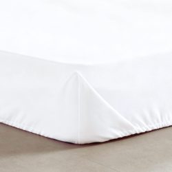 Perkal Fixleintuch – 160x200cm – Weiss