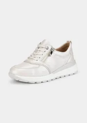 Sneaker mit Reissverschluss - stein - Gr. 38 von Goldner Fashion