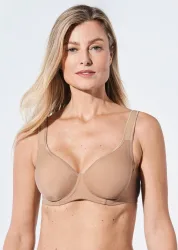 Bügel-BH aus Microfaser - haut - Gr. 80 D von Goldner Fashion