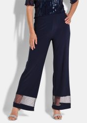 Hose VERA mit Mesh-Einsätzen - marine - Gr. 21 von Goldner Fashion