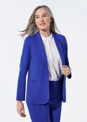 Leichter Jerseyblazer mit höchster Bewegungsfreiheit - royalblau - Gr. 21 von Goldner Fashion