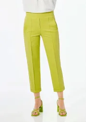 7/8-Hose CARLA aus Viskose-Jersey - hellgrün - Gr. 195 von Goldner Fashion
