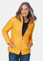 Steppjacke in figurschmeichelnder Optik - honig - Gr. 25 von Goldner Fashion