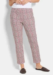Gemusterte Schlupfhose in Stretch-Qualität - bunt / gemustert - Gr. 255 von Goldner Fashion