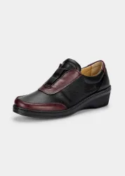 Sneaker zum Schlüpfen - schwarz / bordeaux - Gr. 37 von Goldner Fashion