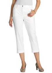 7/8-Baumwollhose Comfort-Schnitt - cremeweiss - Gr. 26 von Goldner Fashion